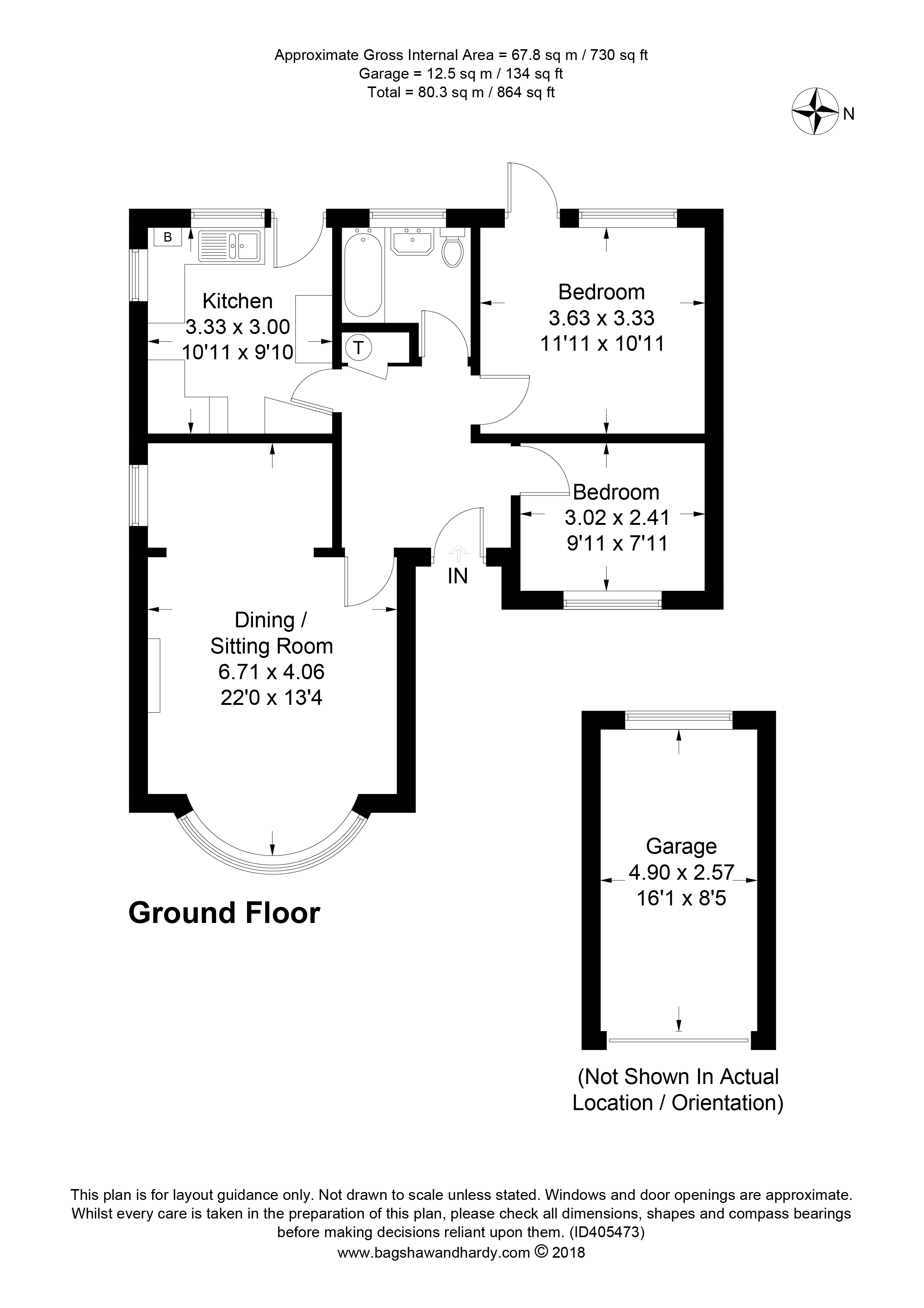 2 Bedrooms Detached bungalow for sale in Broadhurst Gardens, Reigate RH2