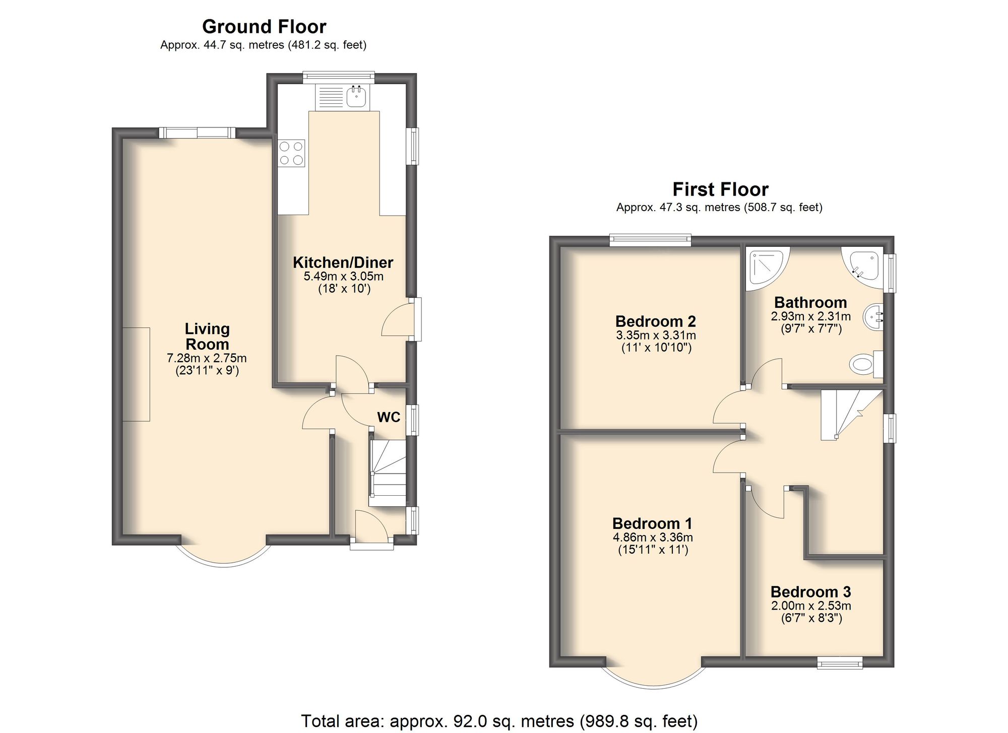 Windsor Drive, Wingerworth S42, 3 bedroom semidetached house for sale