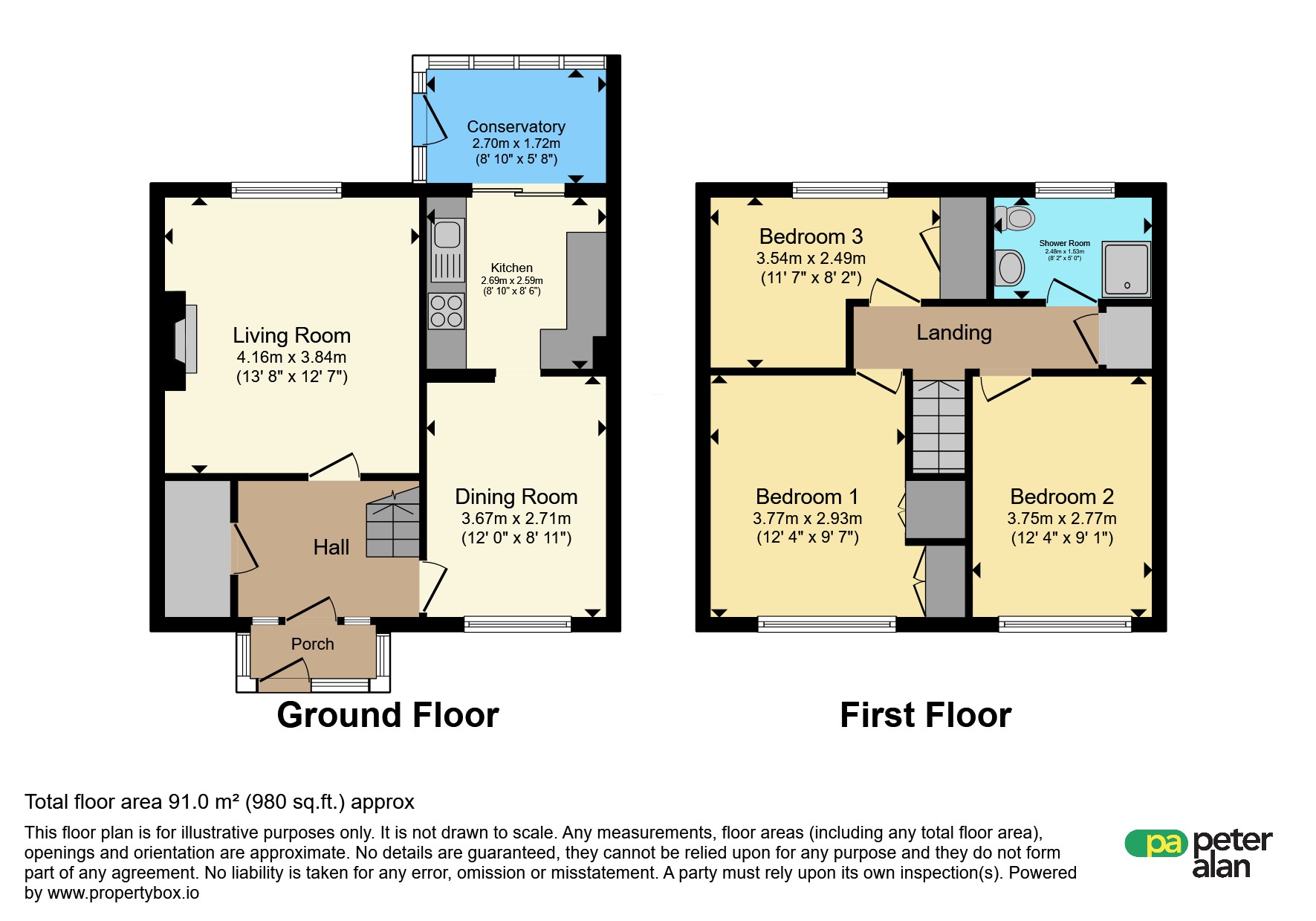 14, Maple Close, Merthyr Tydfil floorplan