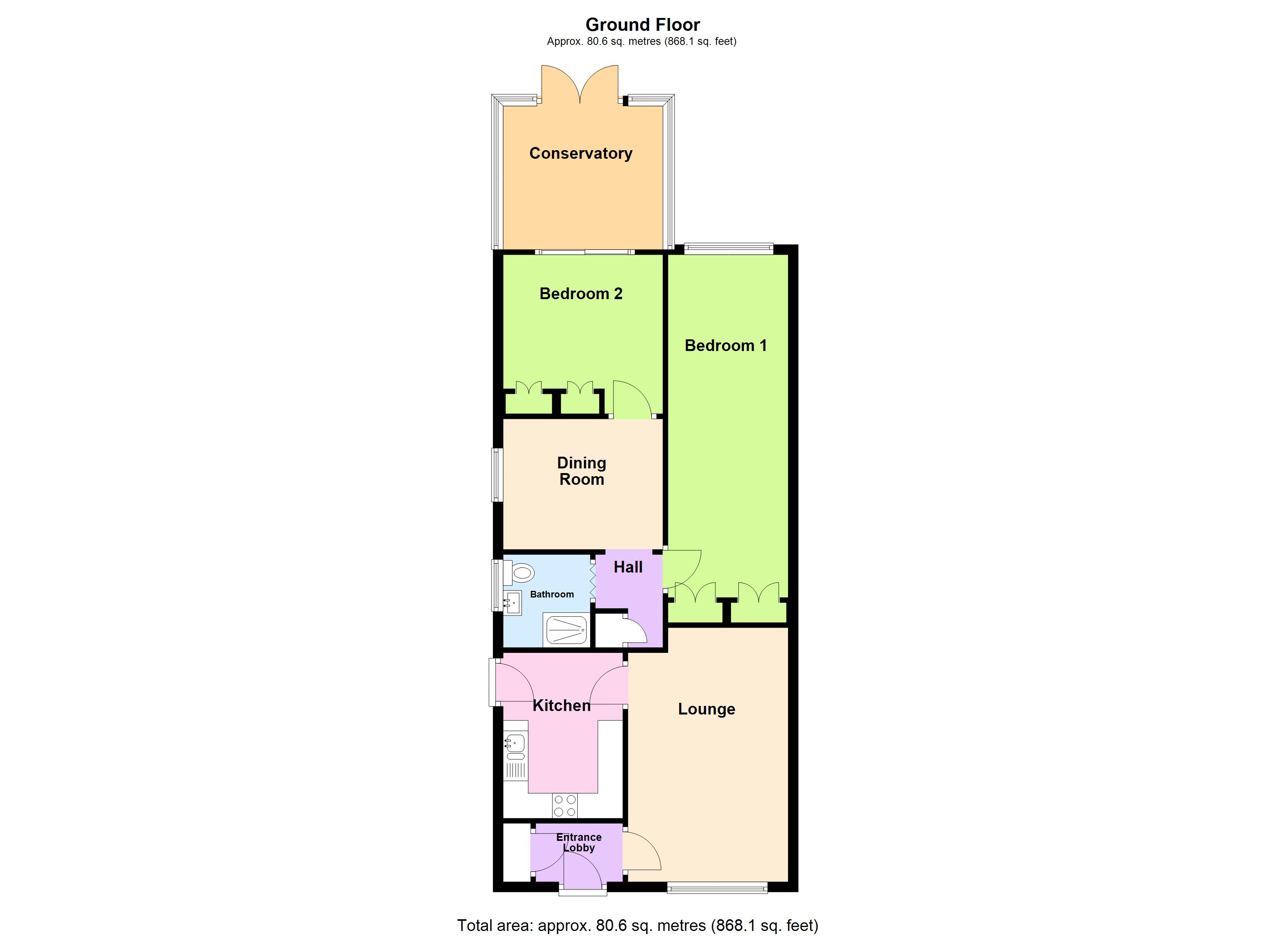 4, Holiwell Close, Rotherham floorplan