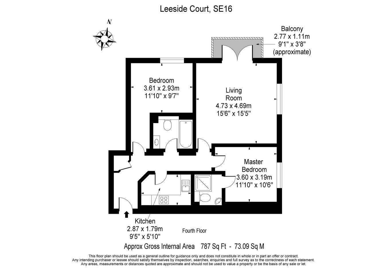 Apartment 31, Leeside Court, London floorplan