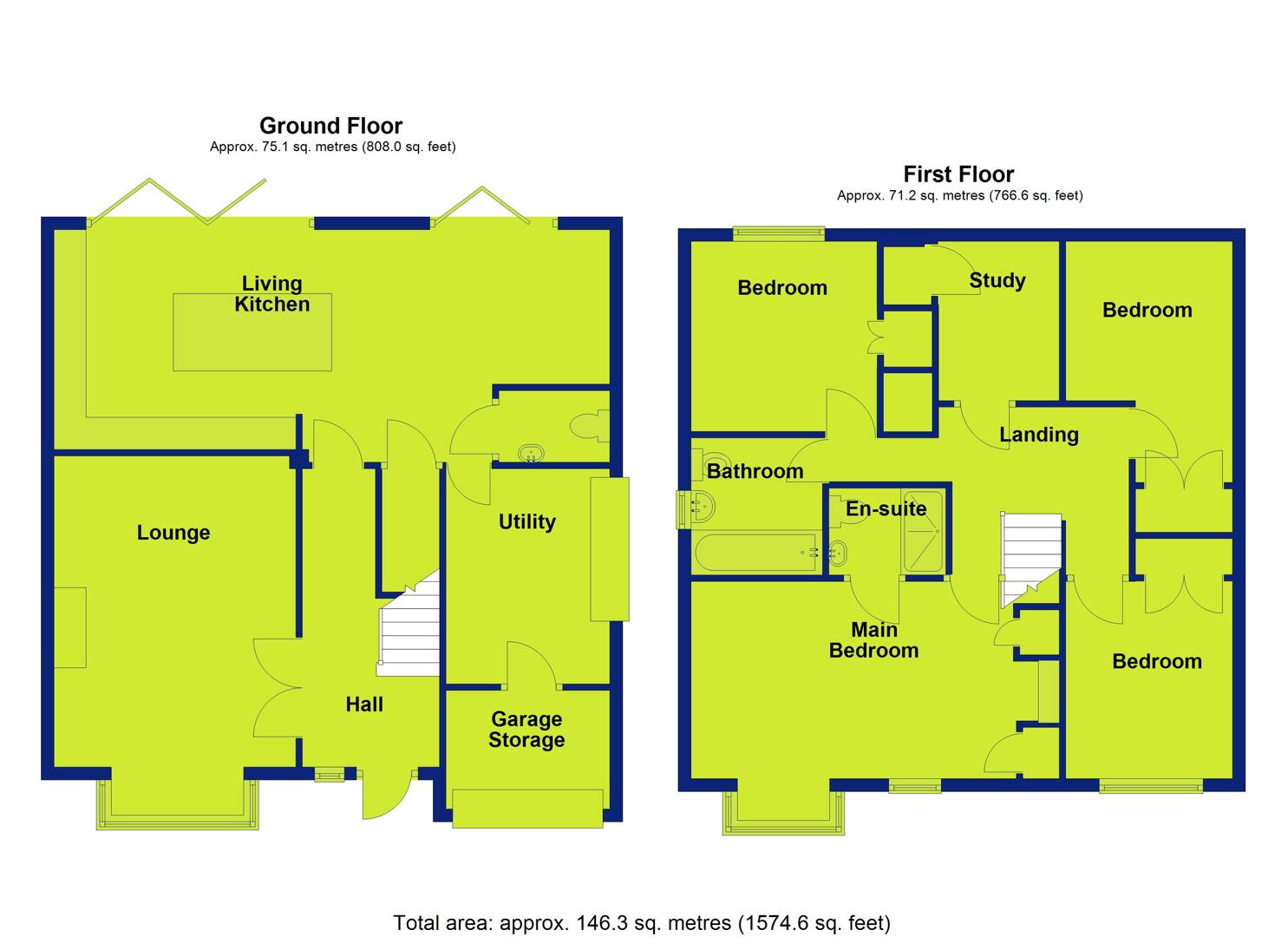 36, Melton Gardens, Nottingham floorplan