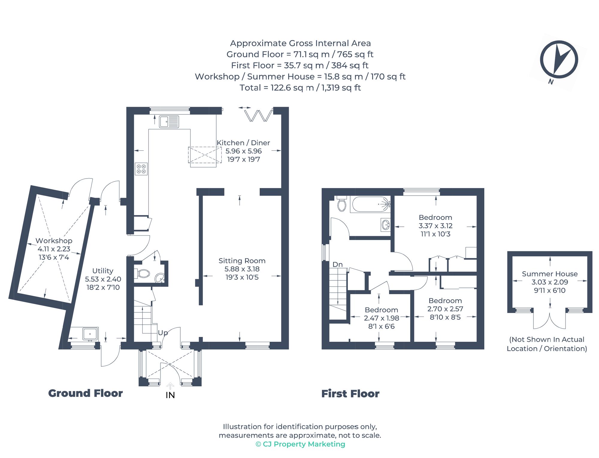 1 The Gossamers, Watford floorplan