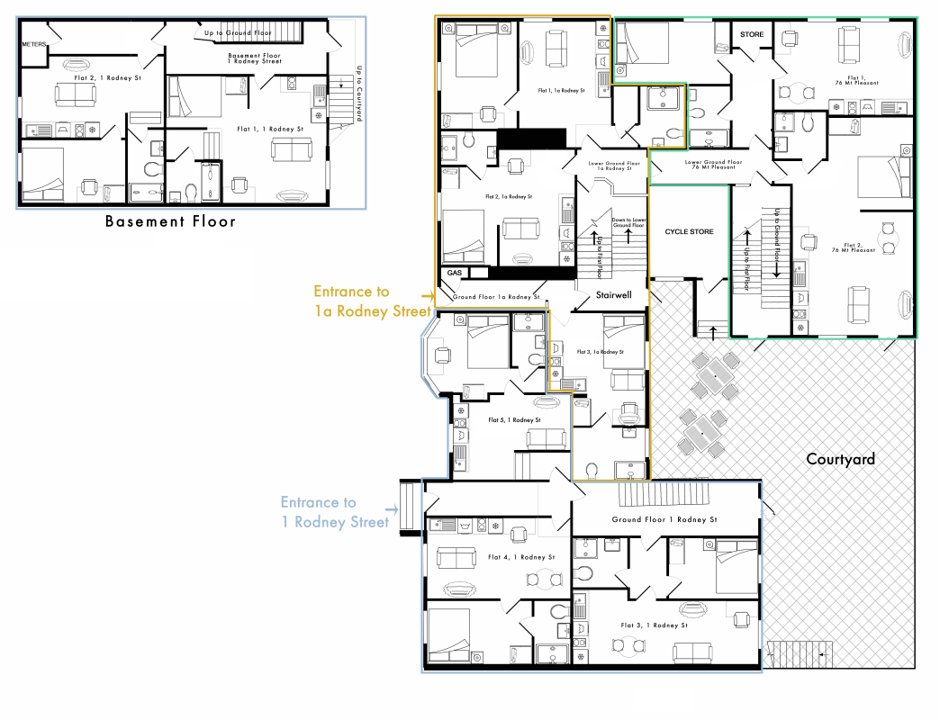 1a, Rodney Street, Liverpool floorplan