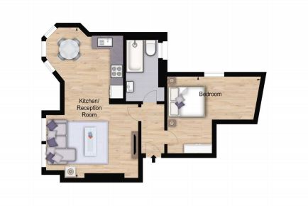 1 Bedrooms Flat to rent in Hamlet Gardens, Hammersmith W6