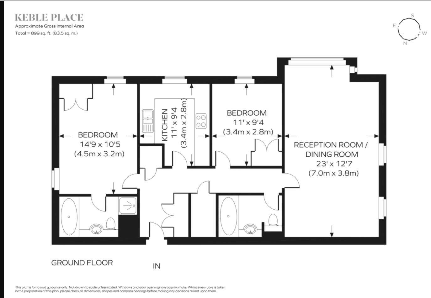 Keble Place, London floorplan