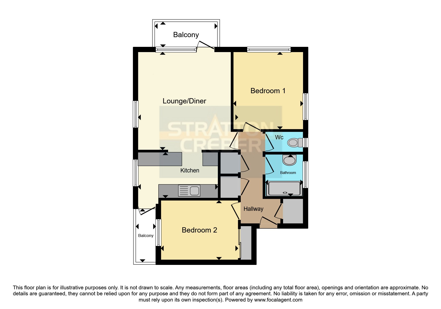 Flat 6 East Quay House,, The Quay, Cornwall floorplan