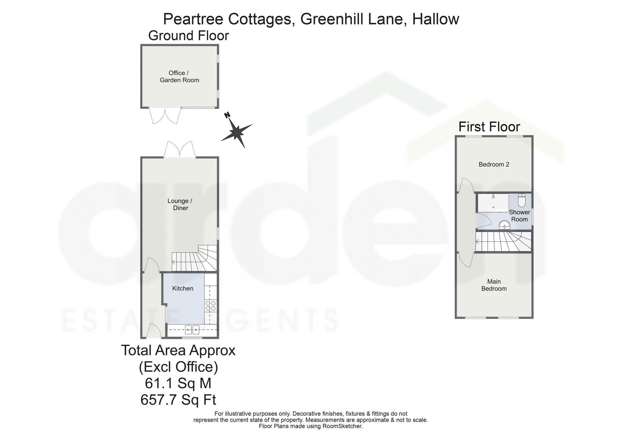 2 Peartree Cottages Greenhill Lane, Worcester floorplan