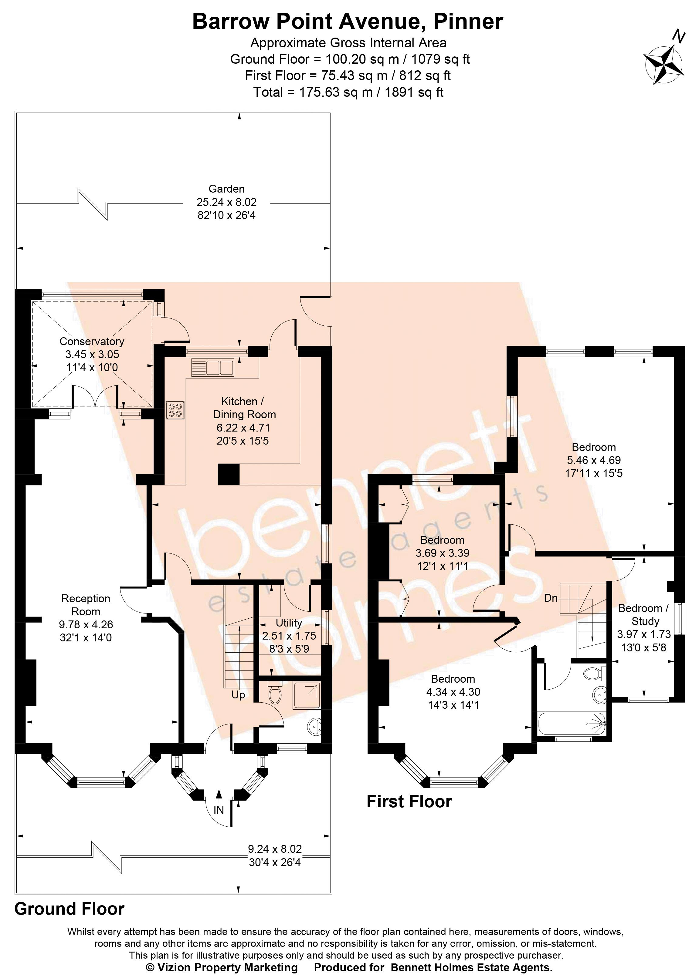 6, Barrow Point Avenue, Pinner floorplan