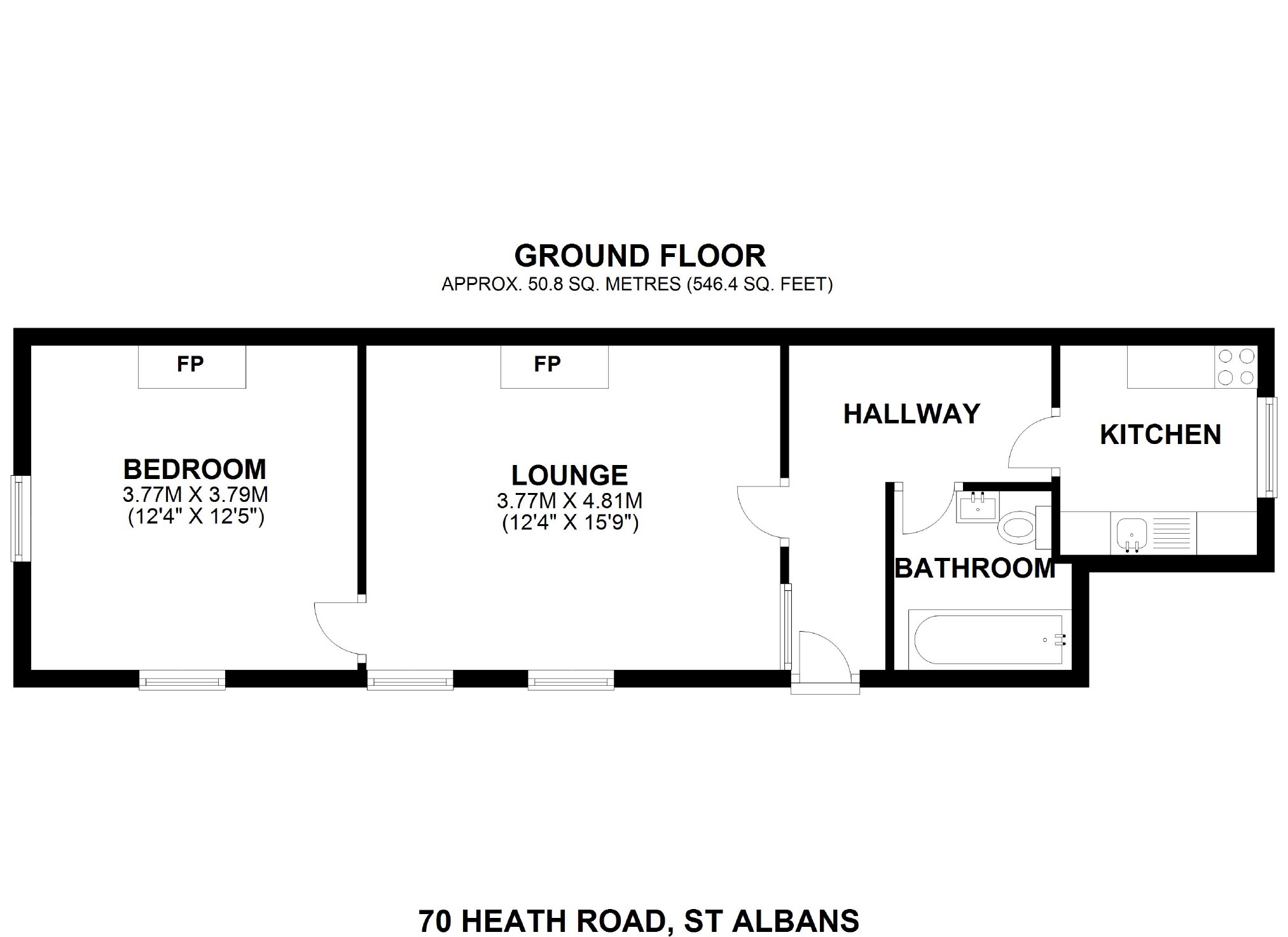 1 Bedrooms Maisonette for sale in Heath Road, St Albans, Hertfordshire AL1