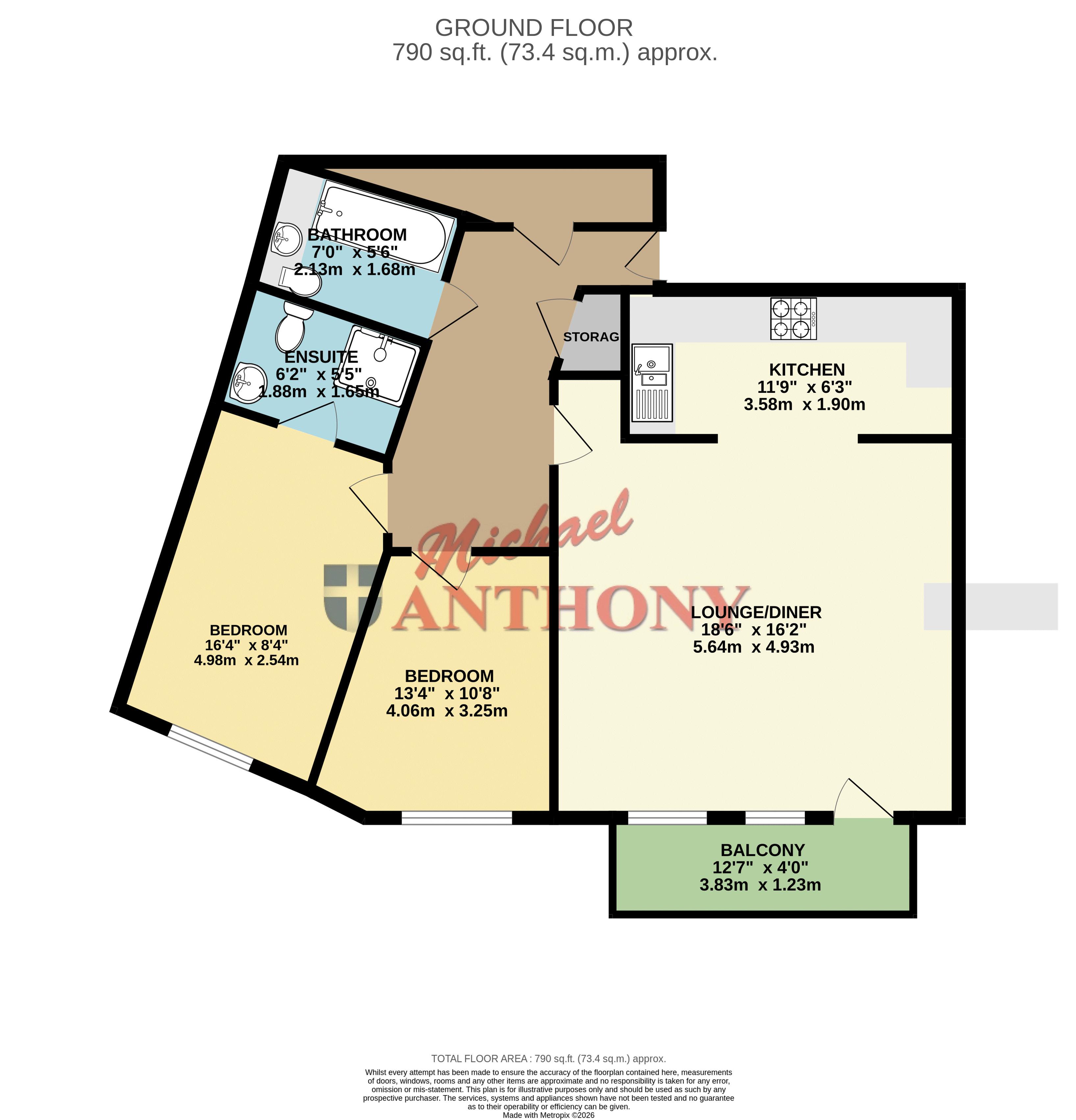 Flat 4 Heron House 17, Millward Drive, Milton Keynes floorplan