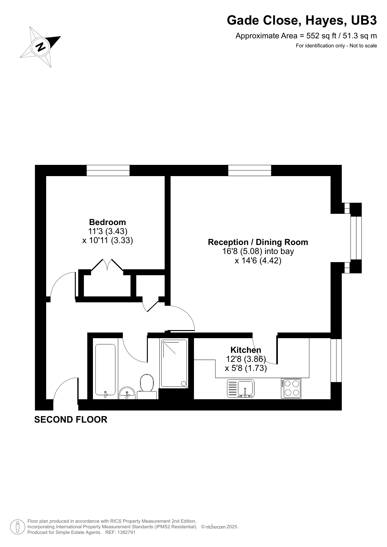 8, Gade Close, Hayes floorplan