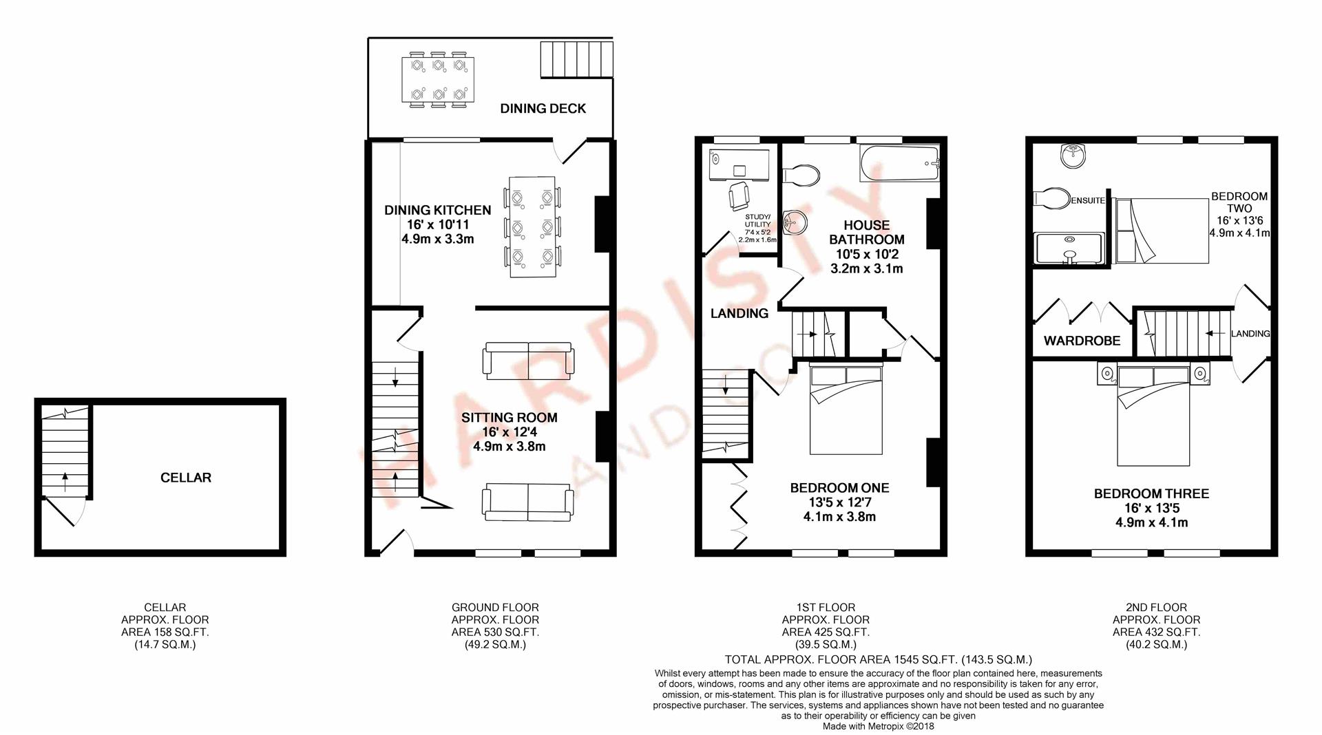 4 Bedrooms Terraced house for sale in Weavers Cottage, Off Carr Road, Calverley LS28