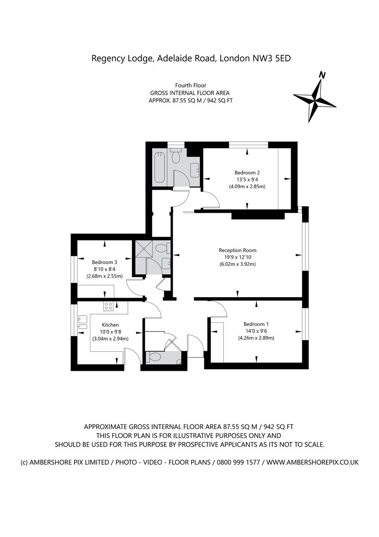 Flat 83,, Regency Lodge, London floorplan