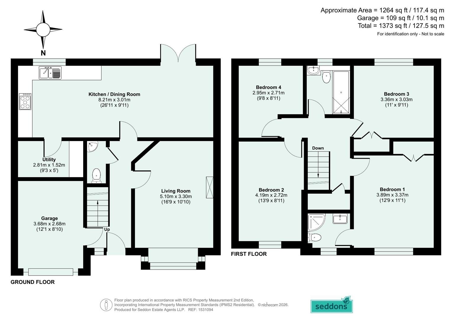 3, Willand Moor Mews, Cullompton floorplan