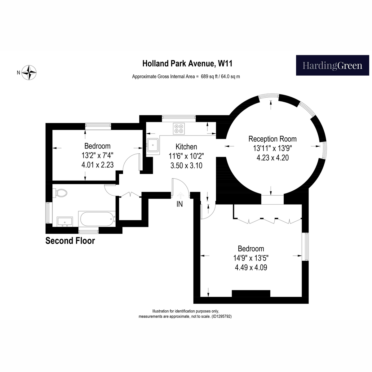 Flat 4, 170, Holland Park Avenue, London floorplan