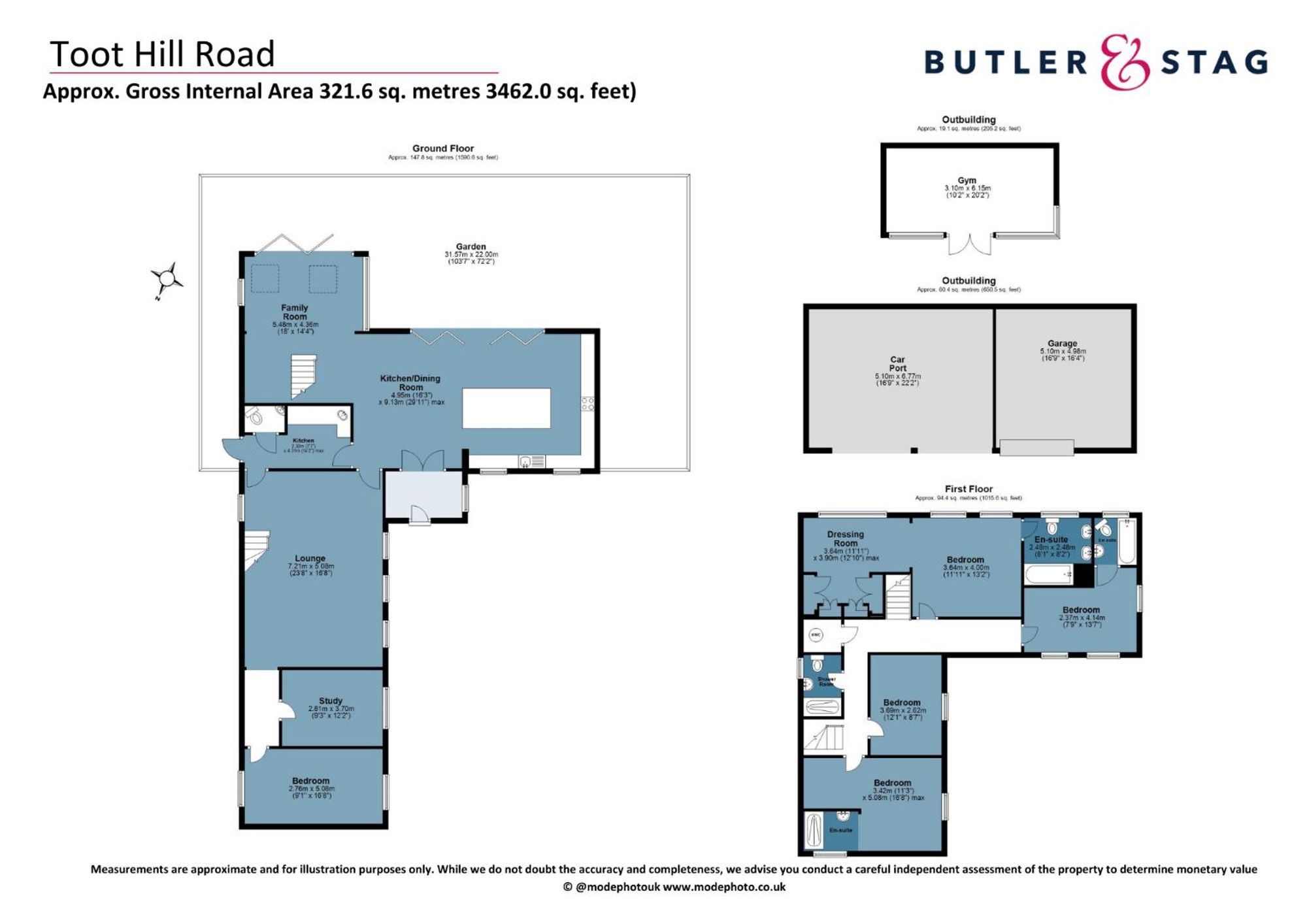 Weald Lodge Toot Hill Road, Ongar floorplan