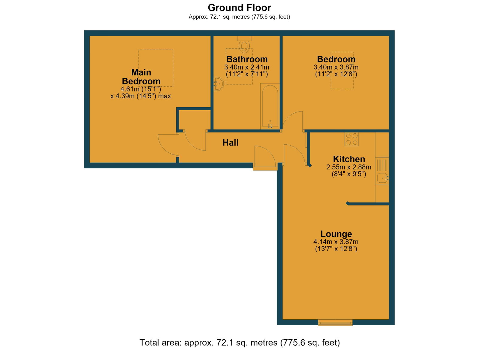 Seymour Place,Flat 10, Seymour Road, Nottingham floorplan