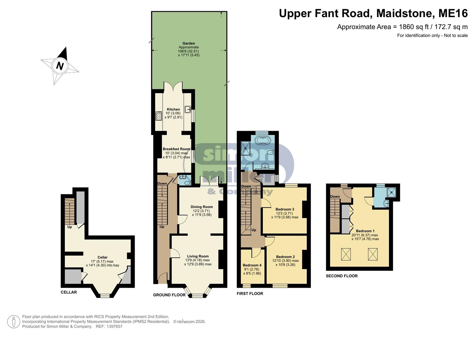 43, Upper Fant Road, Maidstone floorplan
