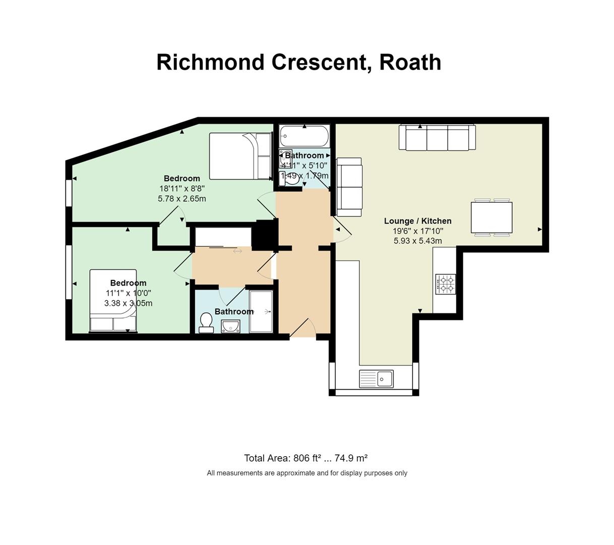 2 Bedrooms  to rent in Richmond Crescent, Roath, Cardiff CF24