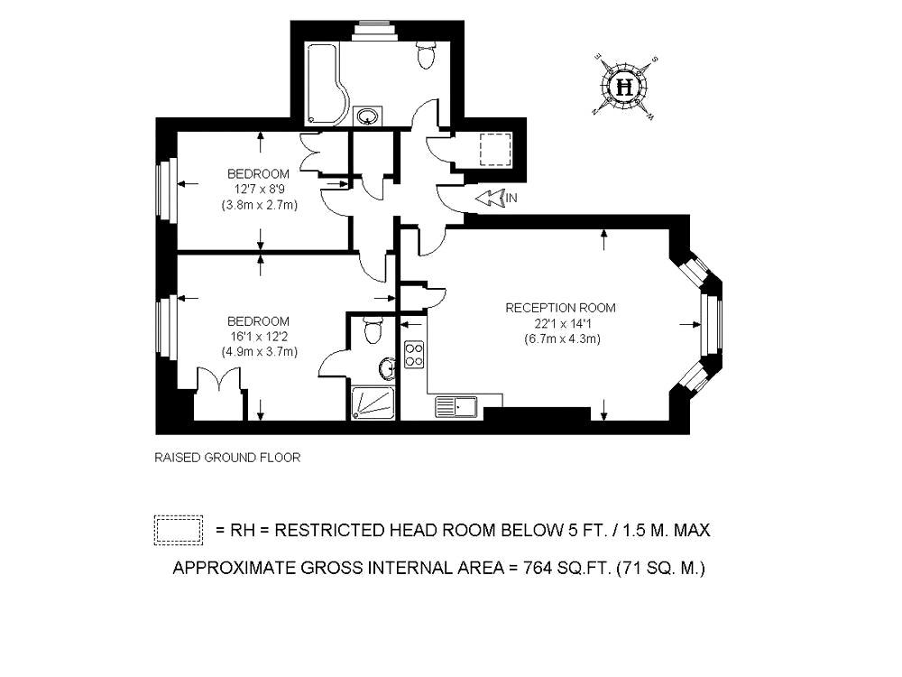 2 Bedrooms Flat to rent in Christchurch Hill, London NW3