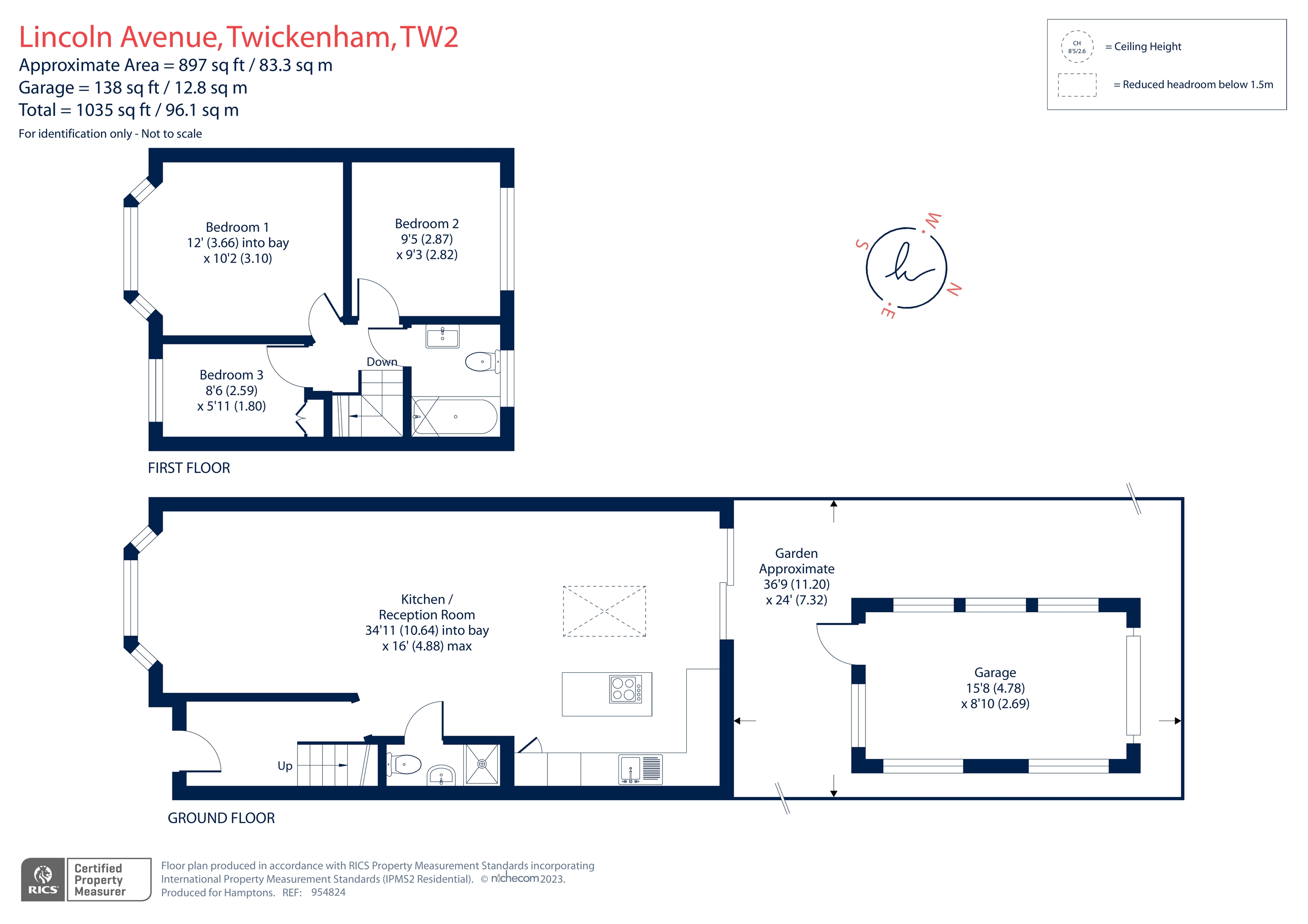 Lincoln Avenue, Twickenham TW2, 3 bedroom terraced house for sale
