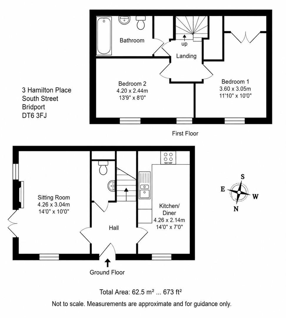 3, Hamilton Place, Bridport floorplan