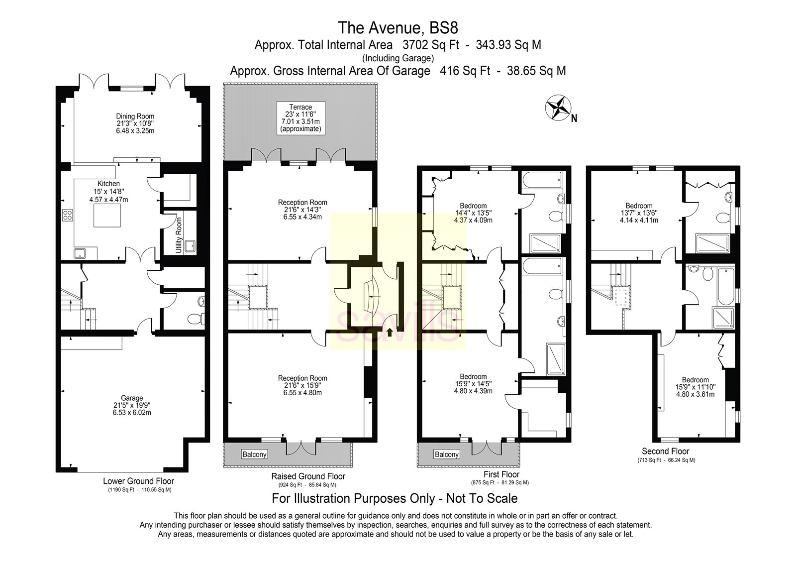 The Avenue, Clifton, Bristol, Somerset BS8, 4 bedroom semidetached