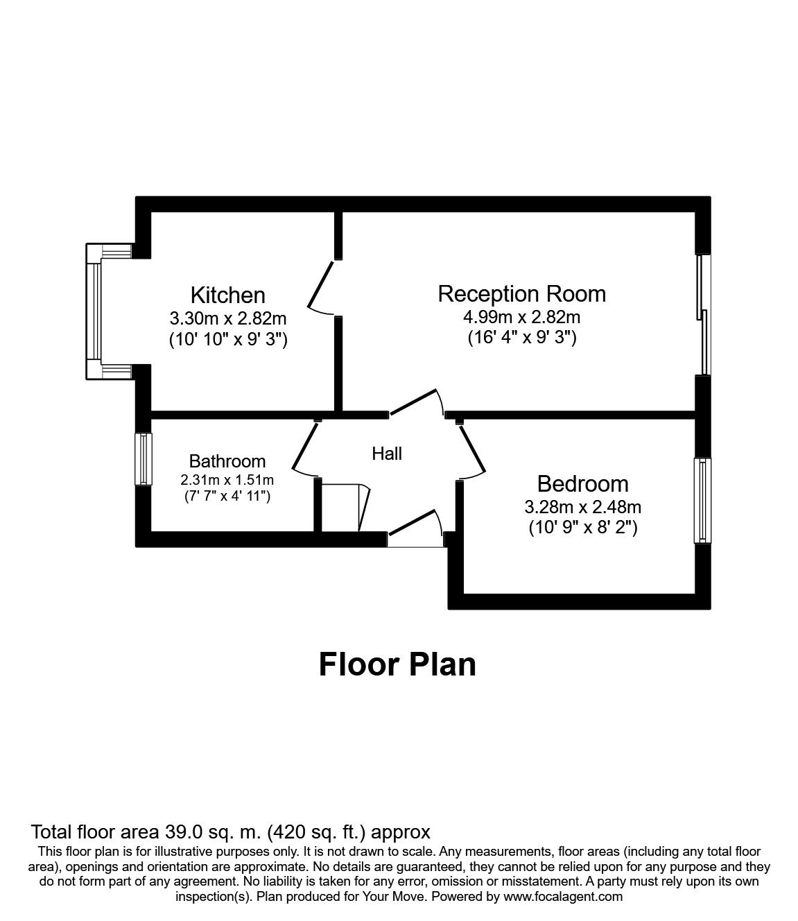 1 Bedrooms Flat to rent in Sunland Avenue, Bexleyheath DA6