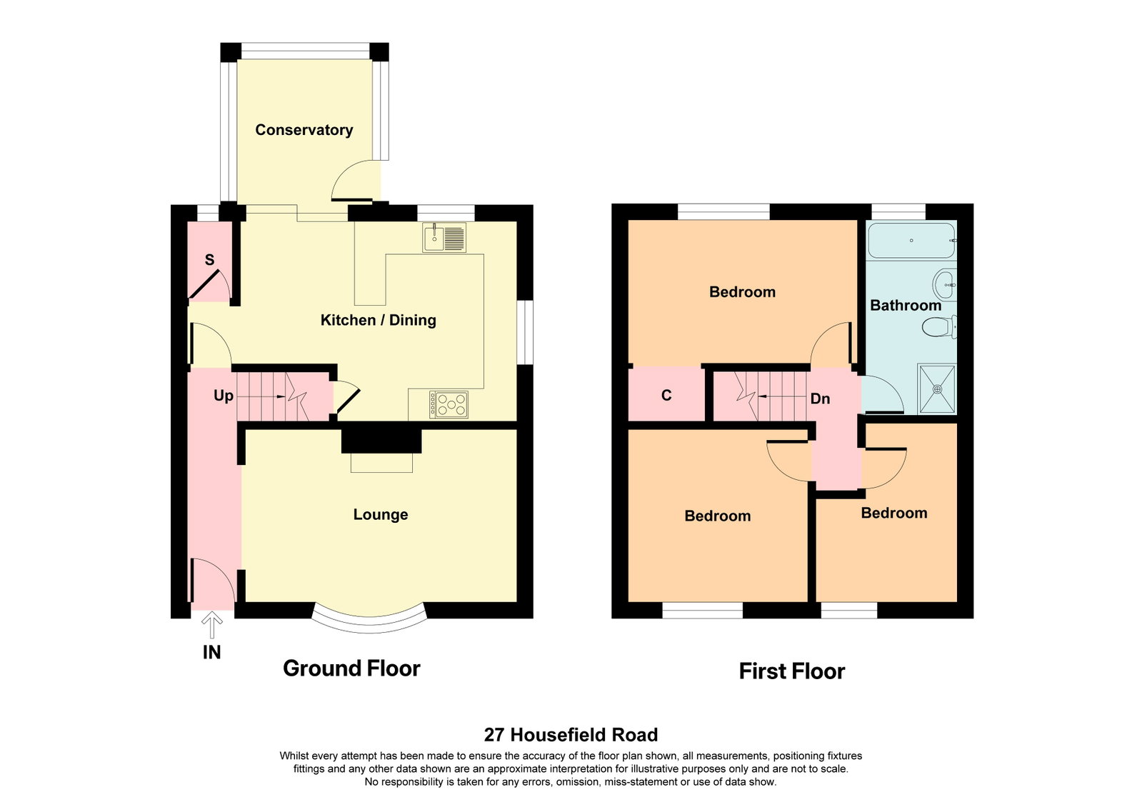 27, Housefield Road, Stoke-on-Trent floorplan