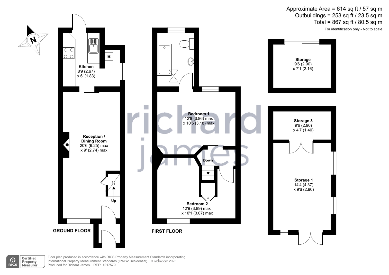 52, Hyde Road, Swindon floorplan