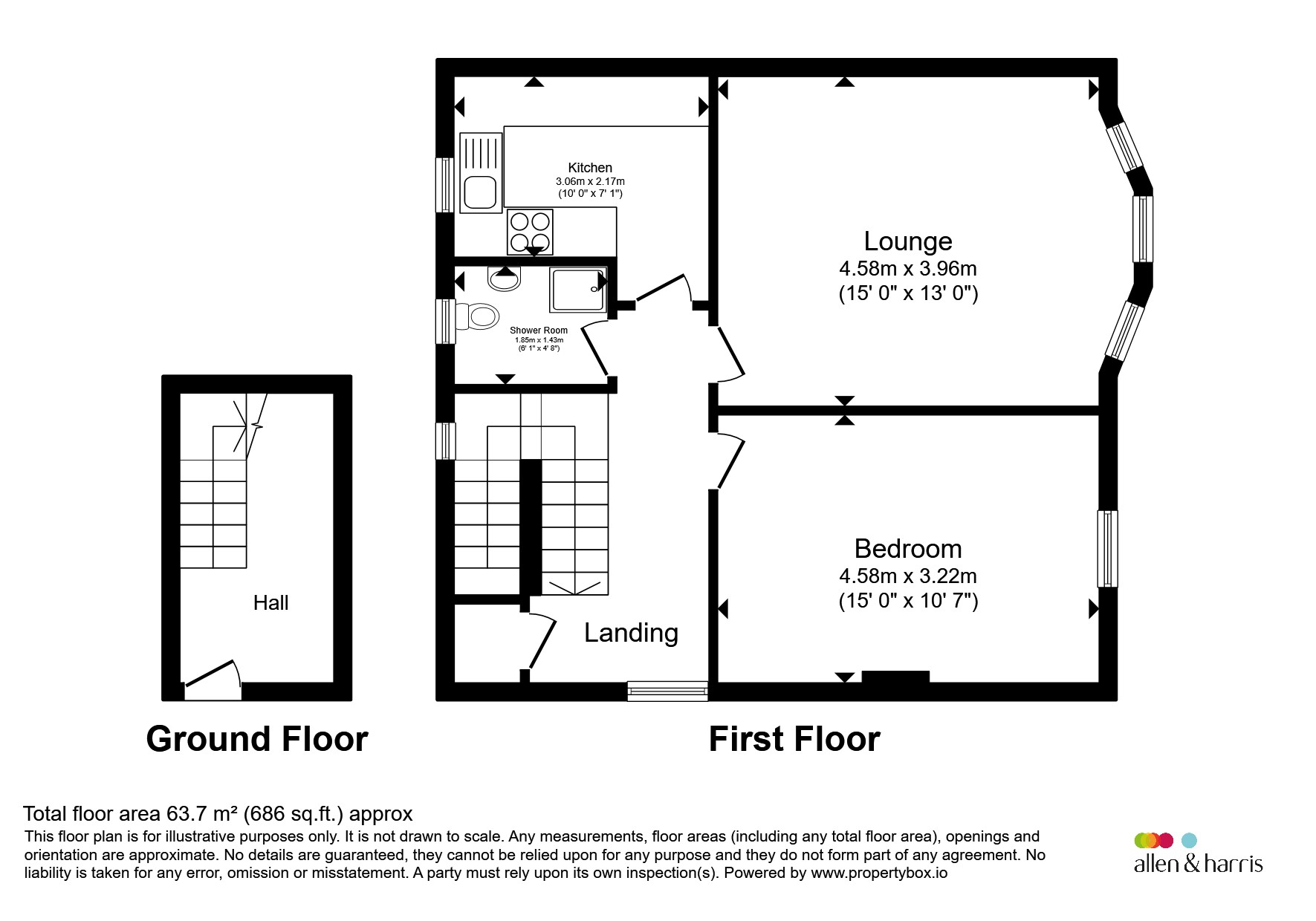 56, Green Road, Paisley floorplan