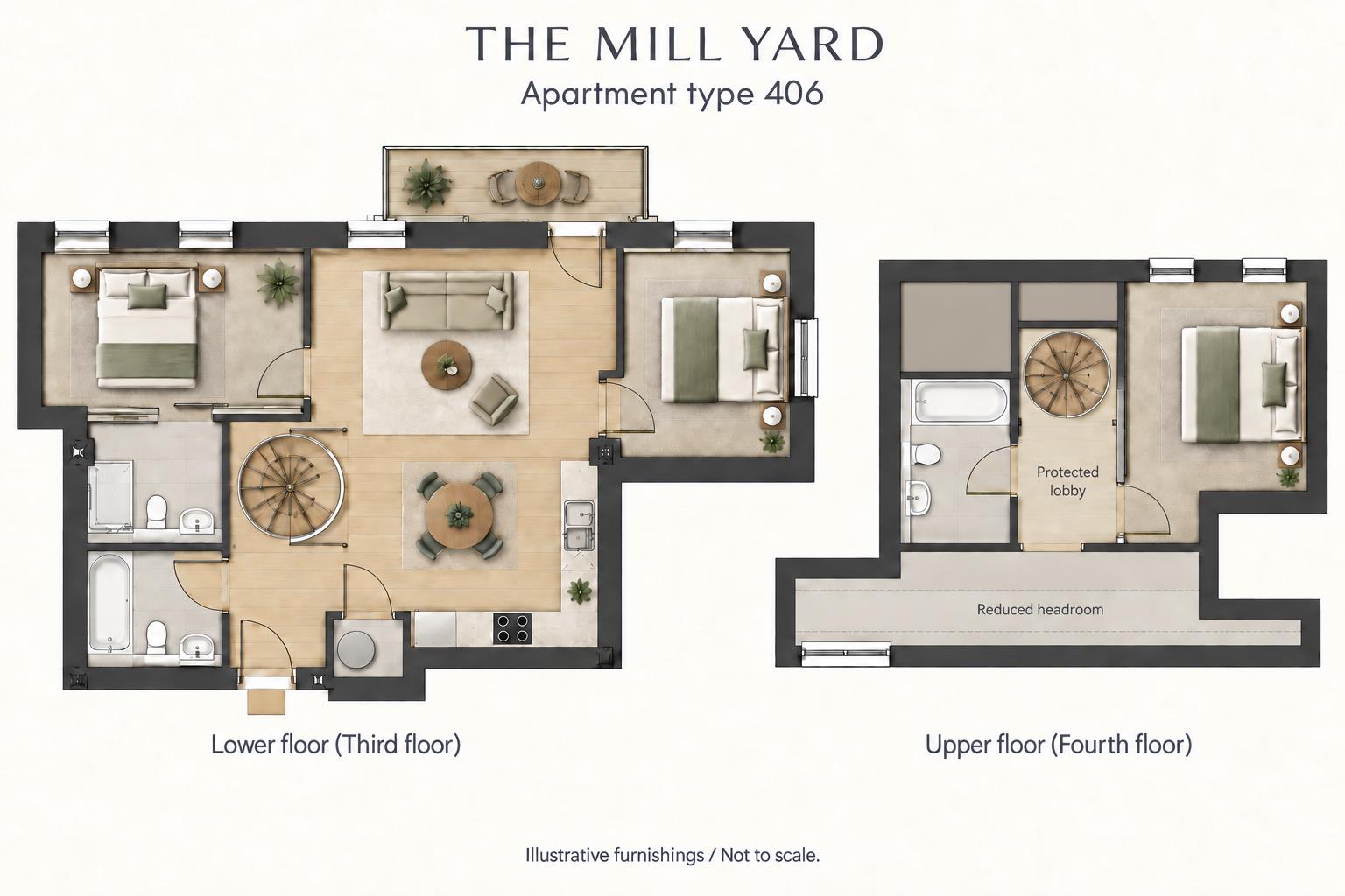 406 The Mill, Peterborough floorplan