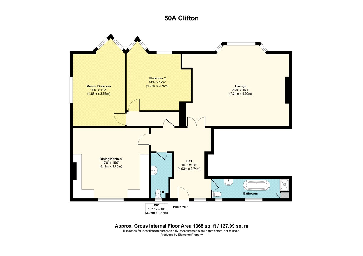 50A,, Clifton, North Yorkshire floorplan