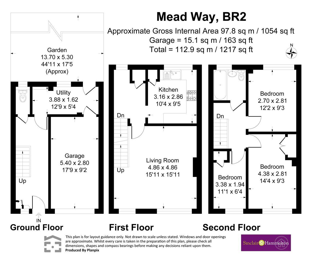 174, Mead Way, Bromley floorplan