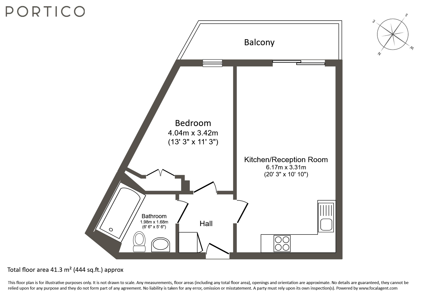 Flat 30, 17, Hardwicks Square, London floorplan
