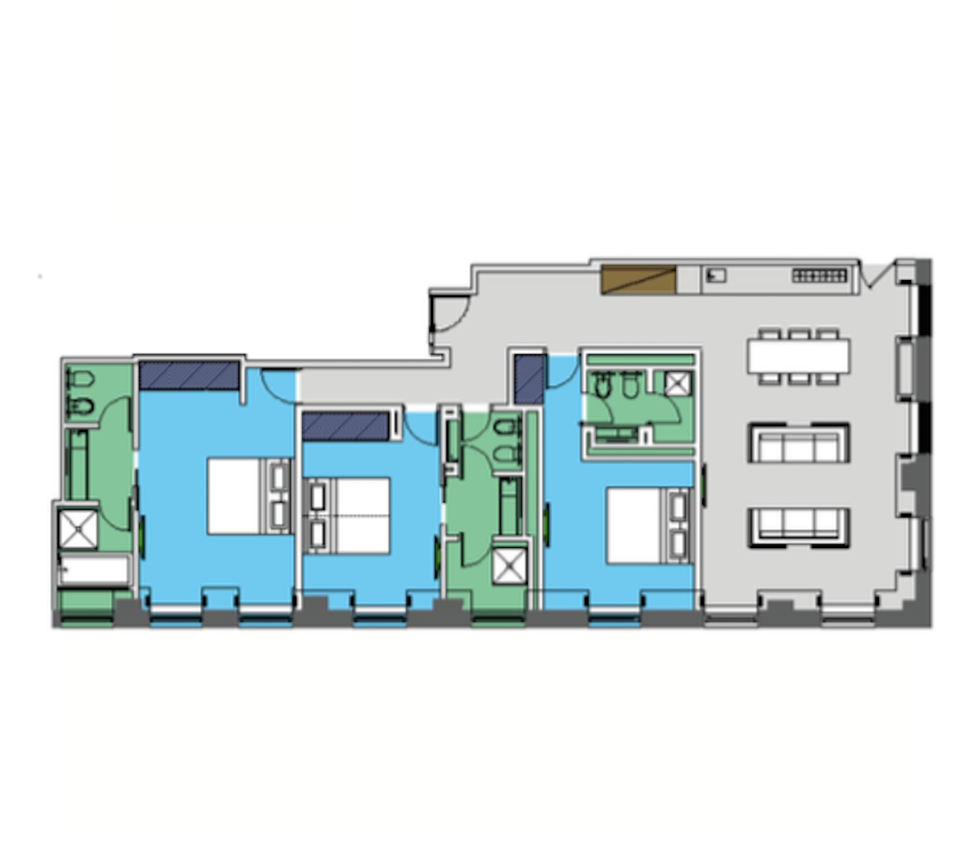 3 Bedrooms Flat to rent in Park Lane, London W1K