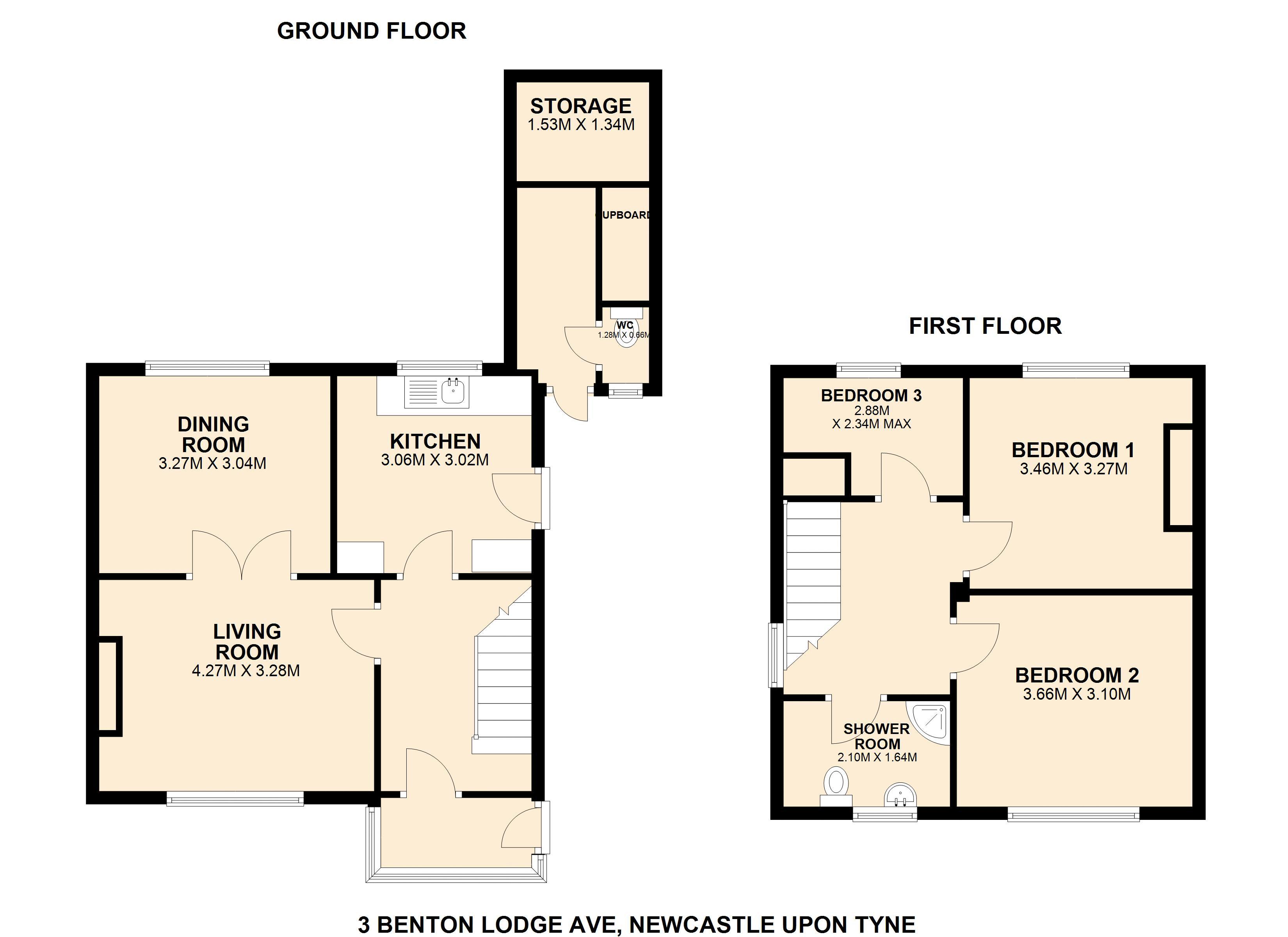 3, Benton Lodge Avenue, Newcastle Upon Tyne floorplan