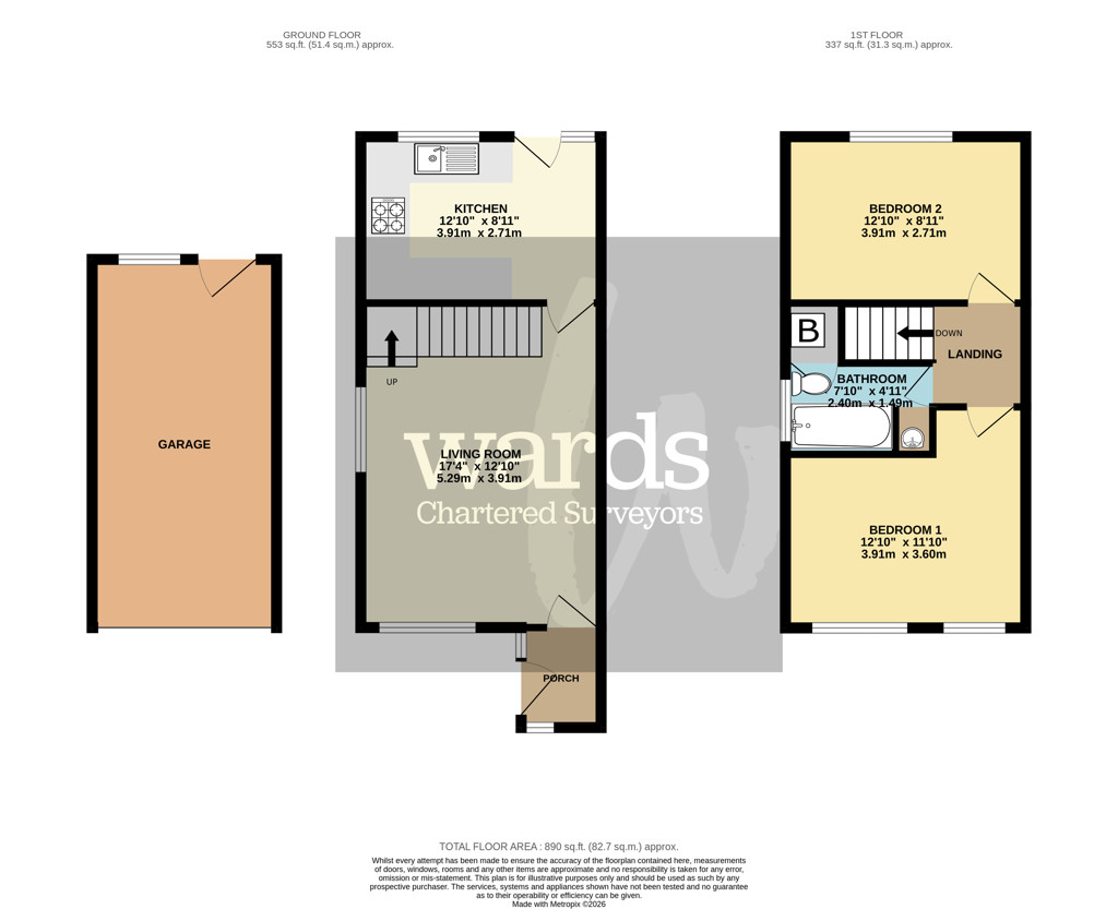Lilac Close, Burbage floorplan