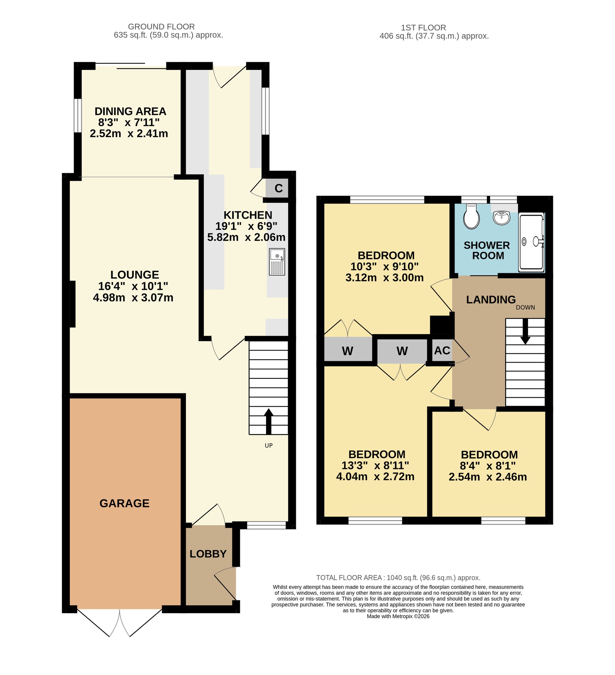 10 Rose Close, Southampton floorplan