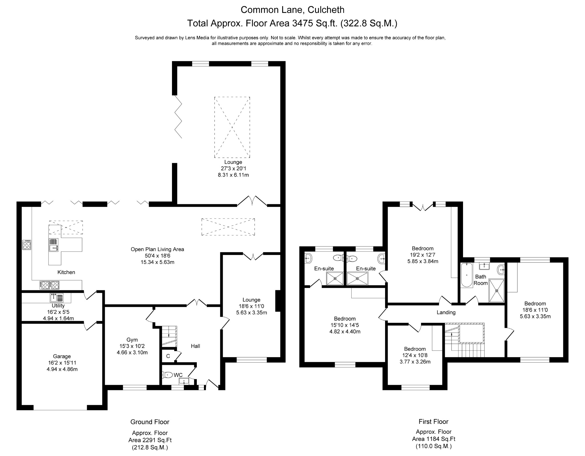 76, Common Lane, Warrington floorplan