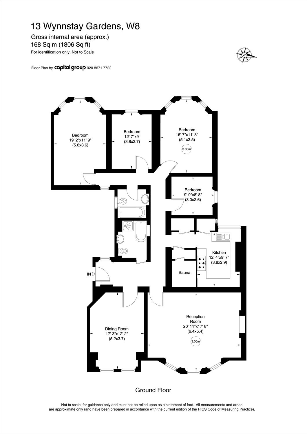 4 Bedrooms Flat for sale in Wynnstay Gardens, Kensington, London W8