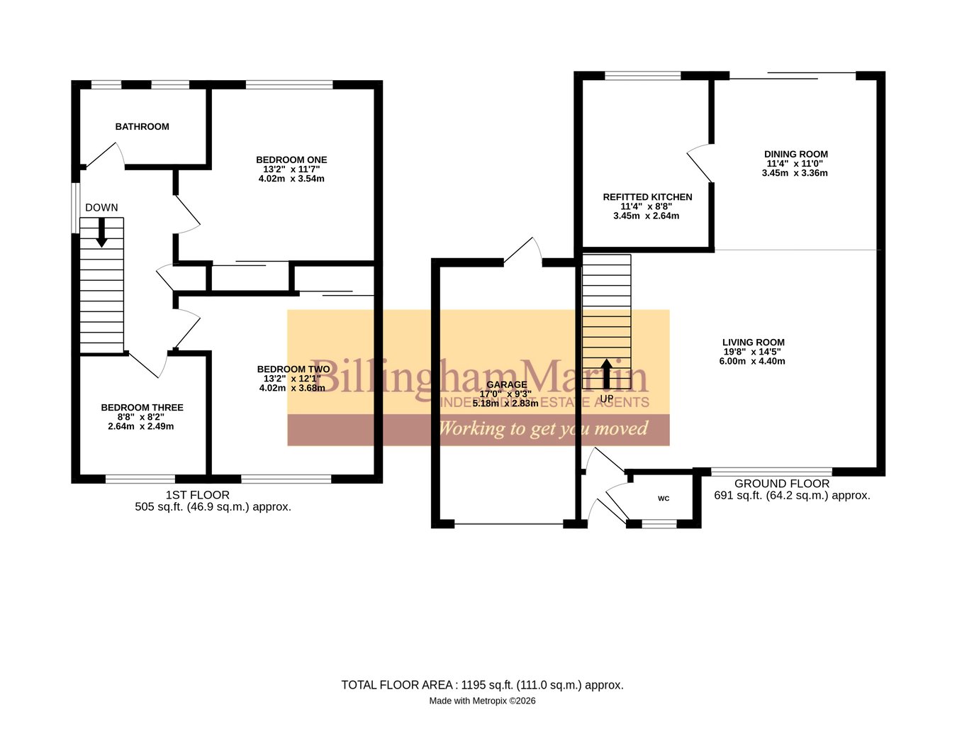 45, Union Street, FARNBOROUGH floorplan