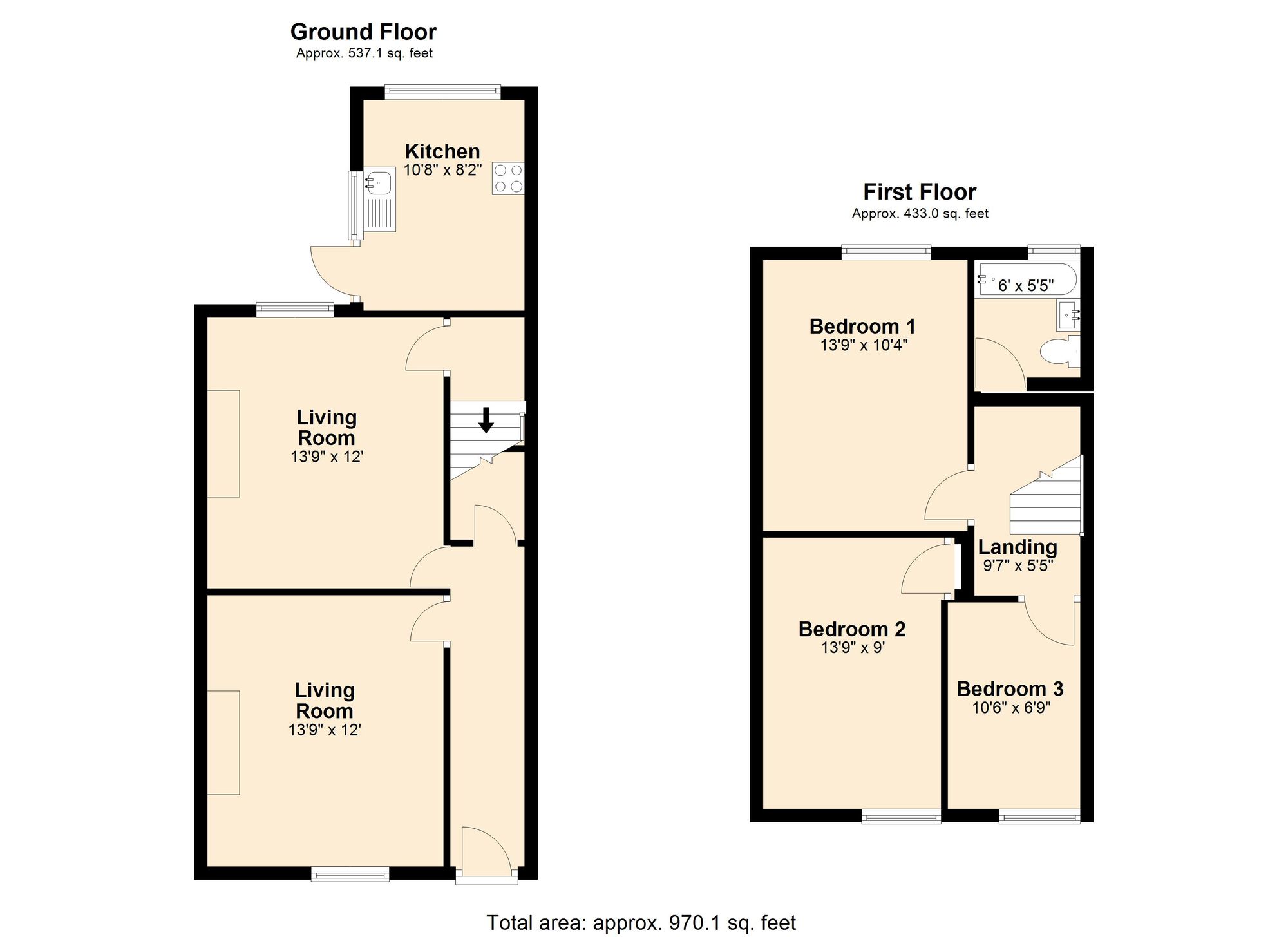 3 St. Huberts Road, Blackburn floorplan