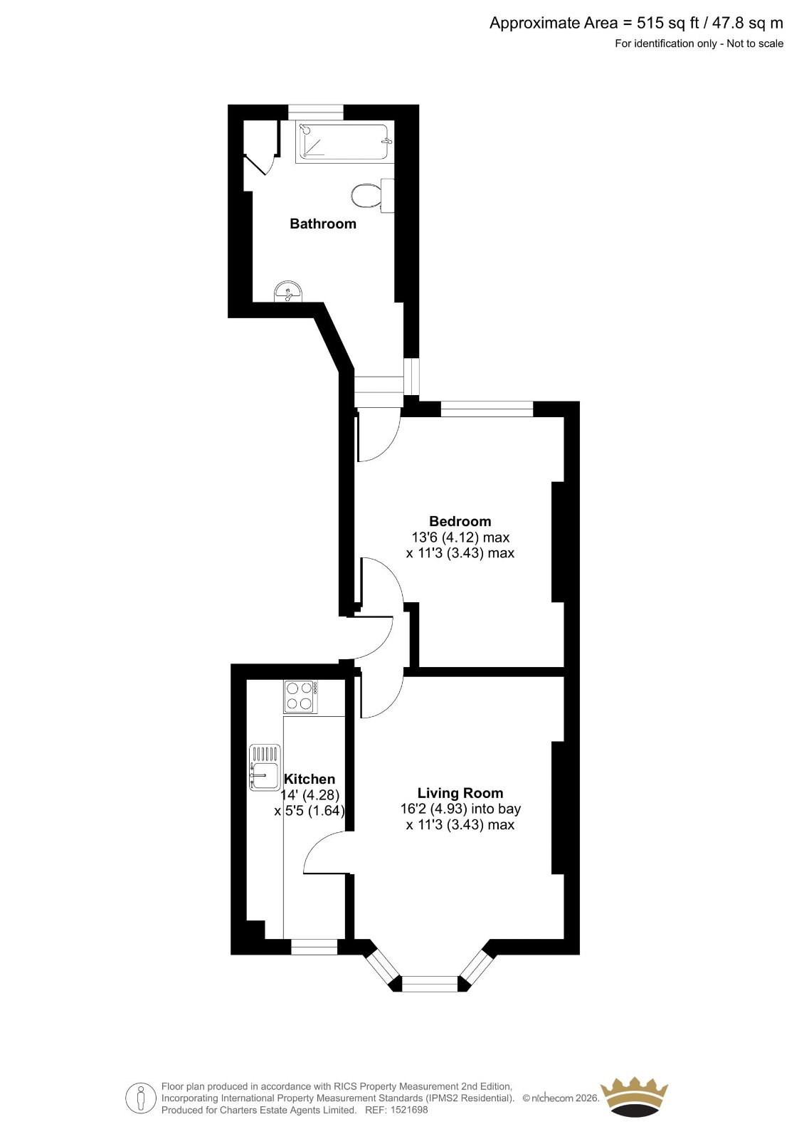 Flat 3, 56, York Road, East Sussex floorplan