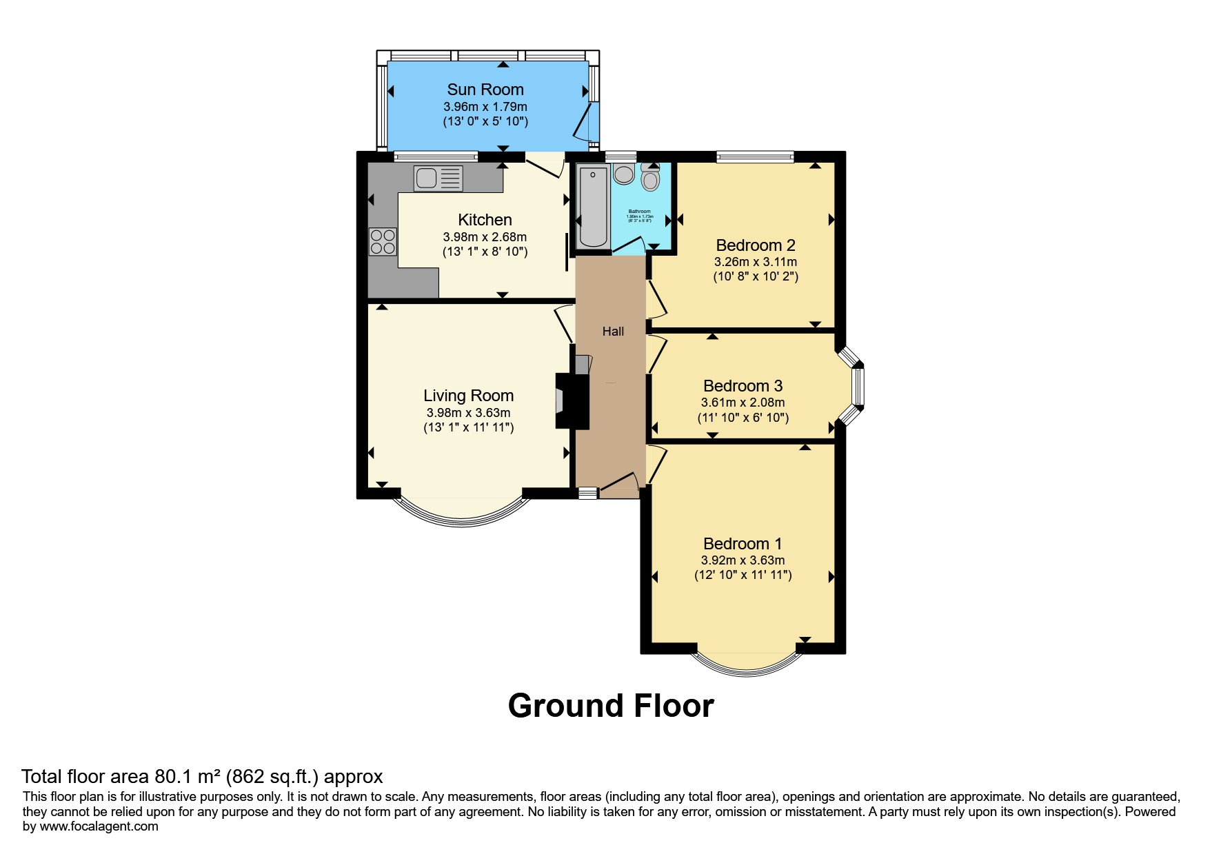 21, Hillside Drive, Barnsley floorplan