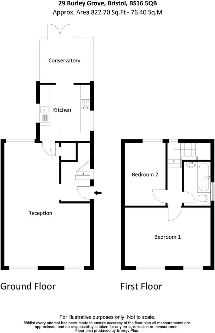 Burley Grove, Downend, Bristol BS16, 2 bedroom semidetached house for