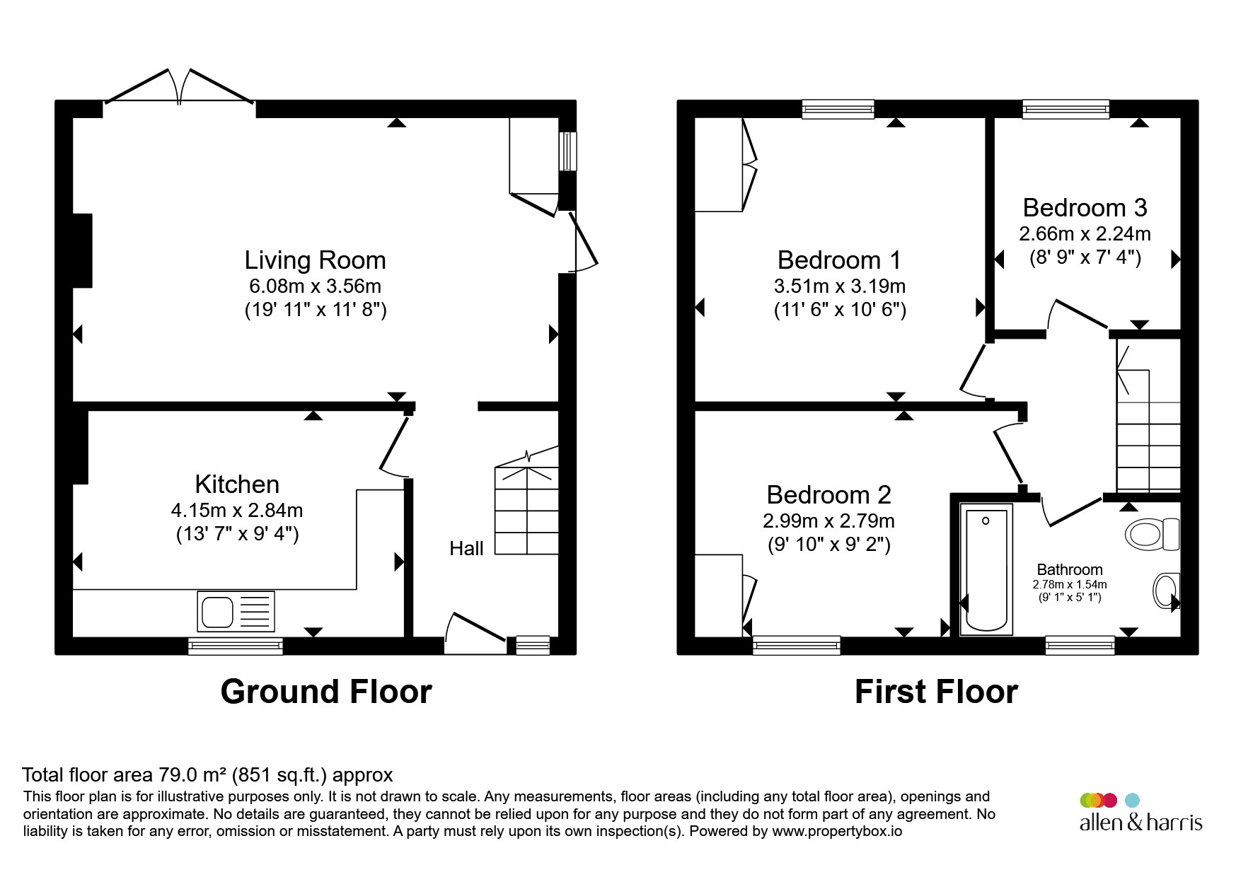 1, Rhyd-Yr-Helyg, Cardiff floorplan