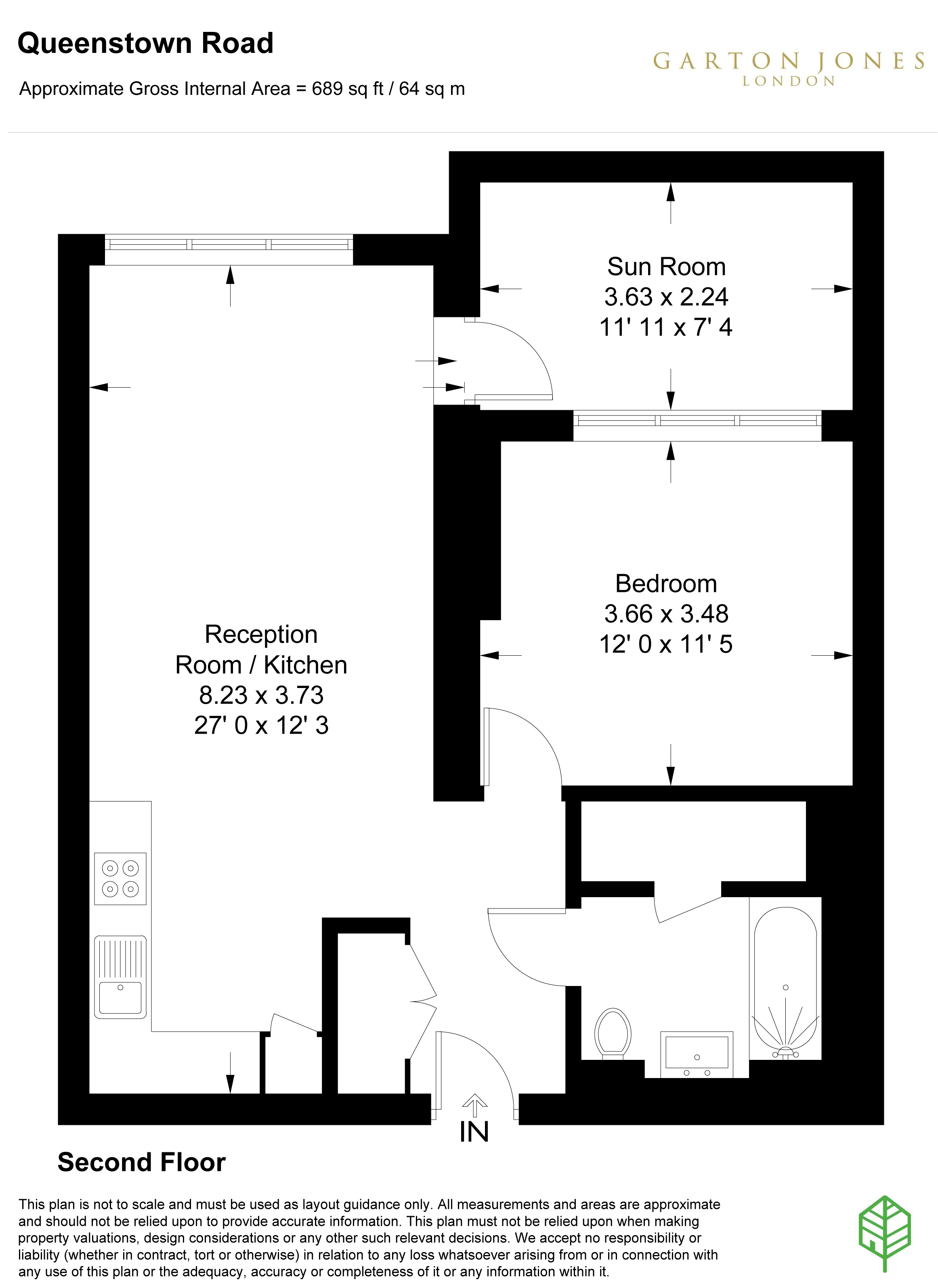 50, Valetta House, London floorplan