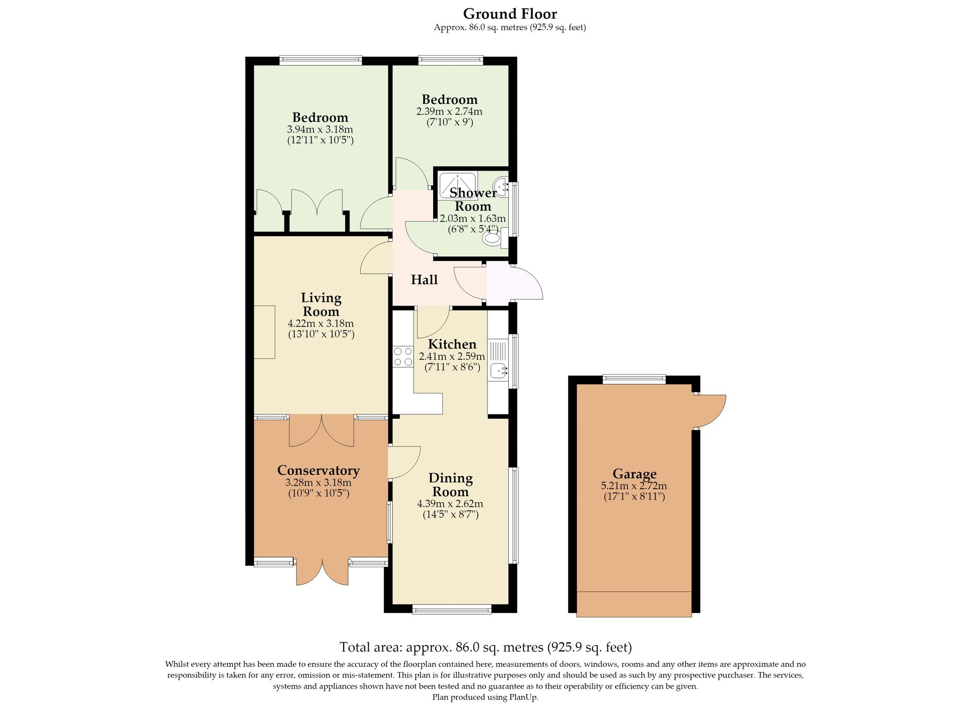 16 Maple Gardens, Great Yarmouth floorplan